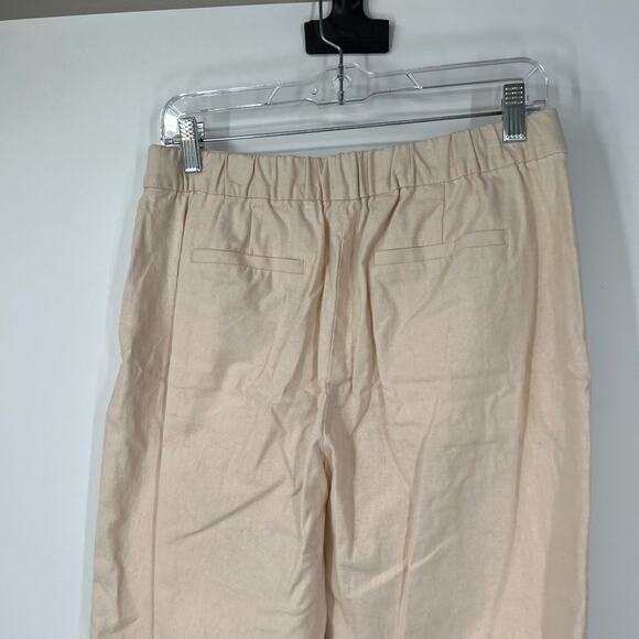 J. Crew Factory Linen-Cotton Blend Elastic-Back Sailor Pants High Rise - Picture 5 of 7